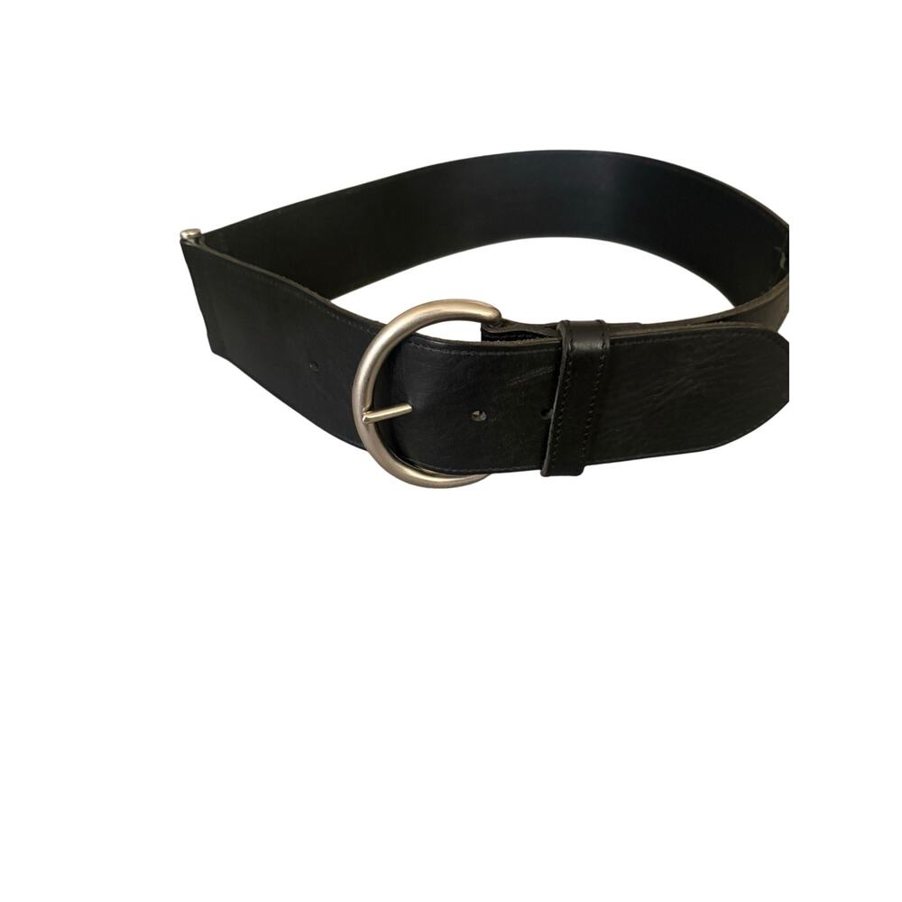 Theory handmade in Italy black leather belt size small